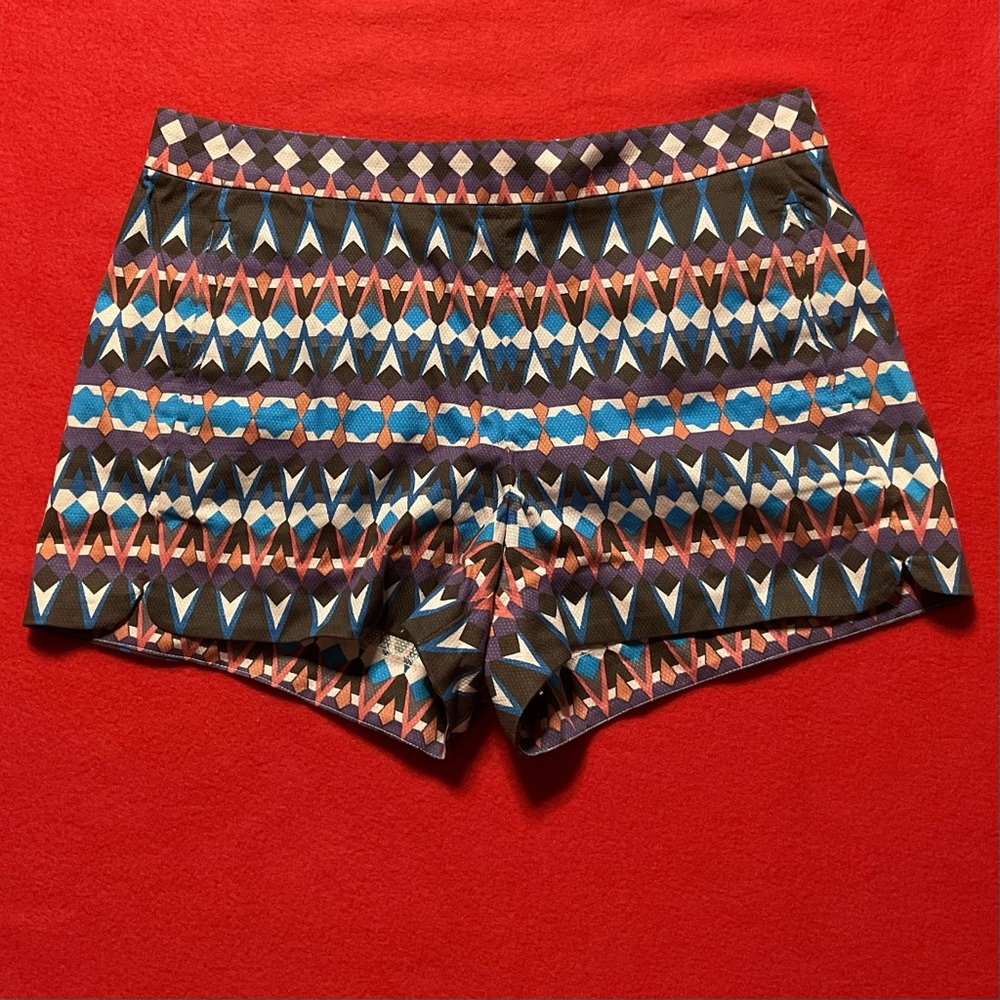 J.Crew Women’s Size 4 Geometric Pattern Shorts - EUC